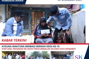 Wali Kota Ayep Zaki Pastikan Program Ayeuna Waktuna Berbagi Berkah Terus Bergulir di Sukabumi