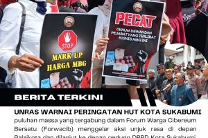 Demo HUT ke-112 Kota Sukabumi, Forwacib Soroti Dugaan Mark Up Program MBG