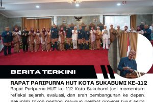 Rapat Paripurna HUT ke-112 Kota Sukabumi, Refleksi Sejarah hingga Arah Pembangunan
