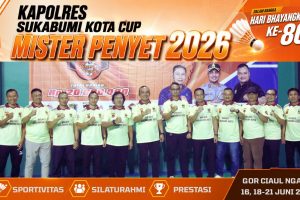 Kapolres Sukabumi Kota Cup Mister Penyet 2026 Resmi Dibuka, Komeng dan Legenda Persib Hadir
