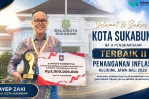 Berhasil Kendalikan Inflasi, Kota Sukabumi Raih Penghargaan Bergengsi dari Kemendagri