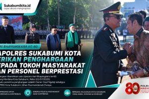 Owner Ciaul Ngahiji Terima Penghargaan dari Kapolres Sukabumi Kota pada Hari Bhayangkara ke-80