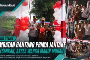 Kapolres Sukabumi Kota Resmikan Jembatan Gantung Prima Jantake, Dorong Ekonomi dan Wisata